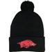 Nike Accessories | Arkansas Razorbacks 12 In Knit Pom-Pom Top Beanie- Black | Color: Black | Size: Os