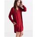 Madewell Dresses | Madewell Red Du Jour Loose Tunic Dress Small | Color: Orange/Red | Size: S