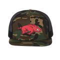 Nike Accessories | Arkansas Razorbacks 3d Pvc Patch Wool Blend Flat Bill Hat- Army Camo/ Black | Color: Black/Green | Size: Os