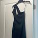 Zara Dresses | Black Past Your Knee Black Dress - Asymmetrical One Shoulder | Color: Black | Size: M