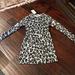 Zara Dresses | Brand New With Tags Zara Leopard Print Dress With Cool Zippers! | Color: Black/White | Size: S