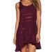 Free People Dresses | Intimate Free People Slip On Trapeze Dress | Color: Red | Size: Xs