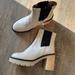 Free People Shoes | Free People James Chelsea Boots Bone White Leather Multiple Sizes | Color: Black/Cream | Size: Various