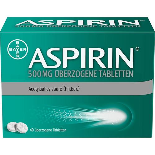 Aspirin – 500 mg überzogene Tabletten Kopfschmerzen & Migräne