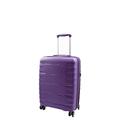 House Of Leather Hard Case Suitcases 8 Wheeled Expandable PP Luggage Travel Bags Miyazaki (Purple, Cabin | 55x36x20cm/ 2.70KG, 35L)