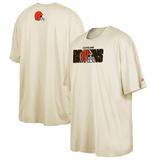 Men's New Era Cream Cleveland Browns 2023 NFL Draft Big & Tall T-Shirt
