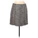 Ann Taylor LOFT Outlet Casual Mini Skirt Mini: Tan Tweed Bottoms - Women's Size 8 Petite