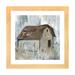 Barn at Dusk by Carol Robinson Print Paper, Wood in Brown/Gray Laurel Foundry Modern Farmhouse® | 16 H x 16 W x 1 D in | Wayfair