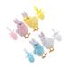 Eternal Night 8 Piece Chicky Hanging Figurine Ornament Set in Blue/Pink/Yellow | 4.7 H x 3.5 W x 0.2 D in | Wayfair EternalNightdc74a51