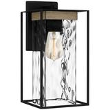 Longwood 1-Light Matte Black Outdoor Wall Lantern