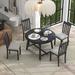 Red Barrel Studio® Drida Extendable Dining Set Wood/Upholstered in Gray | 29.81 H in | Wayfair E4326226A63241B2B6676B2C11EEDF86