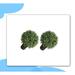 Primrue 2 - Piece Artificial Boxwood Topiary in Pot Set | 24 H x 19 W x 19 D in | Wayfair 213235ECC9A84FCCB6359D4CA1C83210