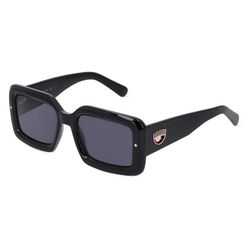 Chiara Ferragni CF 7022/S Damen-Sonnenbrille Vollrand Eckig Kunststoff-Gestell, schwarz