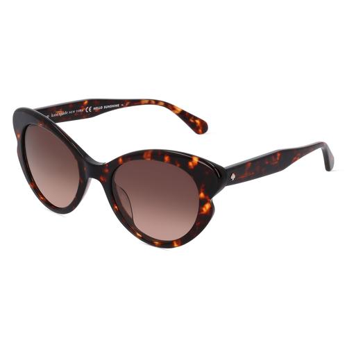 Kate Spade ELINA/G/S Damen-Sonnenbrille Vollrand Butterfly Acetat-Gestell, braun