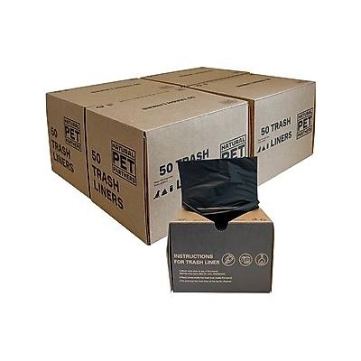 Natural Pet Partners 13-gallon Trash Can Liners Dog Waste Bags, 4 Rolls, 200 Count