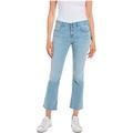 Replay Damen Jeans Schlaghose Faaby Flare Crop Comfort-Fit mit Power Stretch, Blau (Super Light Blue 011), W24