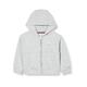 Tommy Hilfiger Mädchen Tommy Graphic Zip Through KG0KG06951 Schwere Jacken mit durchgehendem Reißverschluss, Grau (Light Grey Heather), 10 Jahre