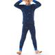 Schiesser Jungen Schlafanzug Set Pyjama lang-100% Organic Bio Baumwolle-Größe 92 bis 140 Pyjamaset, dunkelblau_180010, 104