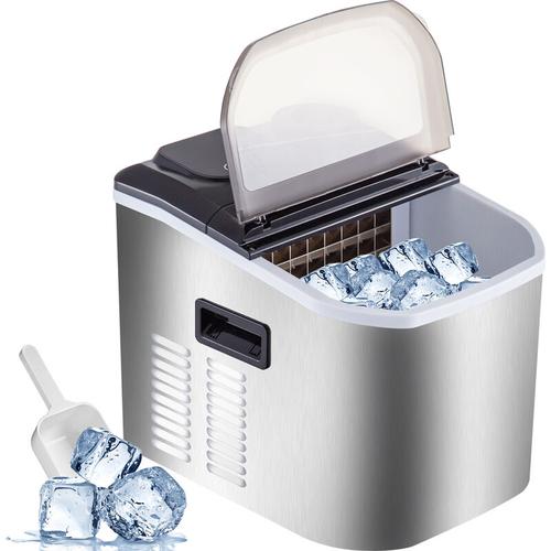 Eiswürfelmaschine 18KG/24H Eiswürfelbereiter Icemaker Eiswürfel Zubereiter für Restaurant und