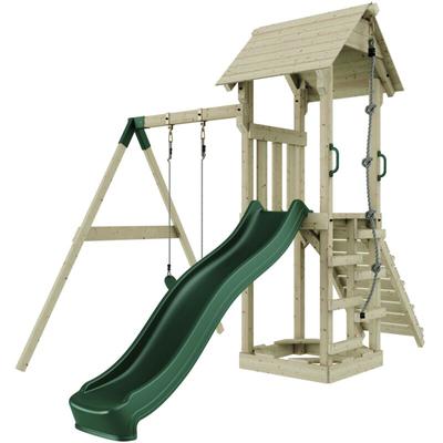 Polarplay - OutdoorToys Spielturm mit Wellenrutsche und Kinder-Schaukel Outdoor Klettergerüst Image