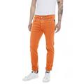 Replay Herren Jeans Anbass Slim-Fit Hyperflex mit Stretch, Orange (Sunset Orange 844), W29 x L32