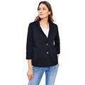 CECIL Damen B211867 Blazer 3/4 Arm, Deep Blue, XS EU