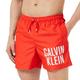 Calvin Klein Herren Badehose Medium Drawstring Lang, Rot (Cajun Red), 6XL