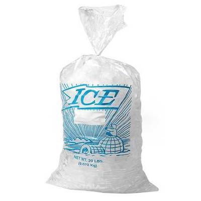 ZORO SELECT 5DTW0 Ice Bag,18x9 In.,1.20 mil,Pk1000