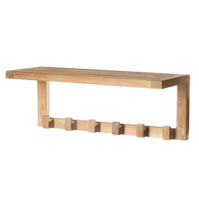 ARB Teak Teak Wall Shelf with 6 hooks ACC588