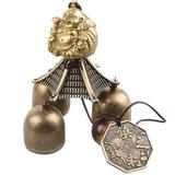 Chinese Buddha Coin Metal Bell Lucky Feng Shui Hanging Charm Wind Chime For Home Patio Decor Ornament Elephant