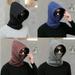 Men Beanies Hat Solid Color Ear Protection Polar Fleece Windproof Korean Style Cap Thicken Warm Balaclava for S