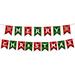 Baocc Garden Decor Christmas Decoration Cartoon Paper Pull Flags and Bunting Christmas Christmas Scene Atmosphere Layout Garden Flags