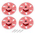 Aluminum Alloy RC 9mm Wheel Tires Brake Disc for SG1603 1/16 Vehicles Car Crawler Accessories Red