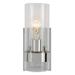 1 Light Cylinder Wall Sconce-10.13 inches Tall and 4.5 inches Wide-Polished Nickel Finish Bailey Street Home 208-Bel-4786422