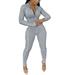 adviicd Women Pants Bodycon Jumpsuit for Women Short One Piece Sleeveless Bodysuit Romper Summer Clubwear Grey S