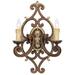 2 Light Wall Sconce in French Country Style 14.25 inches Wide By 21.25 inches High Bailey Street Home 218-Bel-1654041
