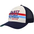Men's American Needle Cream/Navy Pabst Blue Ribbon Sinclair Snapback Hat