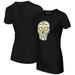 Women's Tiny Turnip Black Pittsburgh Pirates Sugar Skull T-Shirt