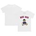 Infant Tiny Turnip White Boston Red Sox Teddy Boy T-Shirt