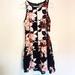 Anthropologie Dresses | Anthropologie Maeve Dress Sleeveless Lined Floral Black Red White Size S | Color: Black/White | Size: S