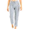 American Eagle Outfitters Pants & Jumpsuits | American Eagle High-Rise Taper Cropped Pants Nwt | Color: Blue/Cream | Size: 6