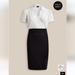 Torrid Dresses | At The Knee Ponte Studio Crepe Bodycon Dress | Color: Black/White | Size: 12