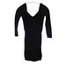 Free People Dresses | 4/$25 Intimately Free People Xs/S Black Bodycon Textured 3/4 Sleeve Slip Dress | Color: Black | Size: S