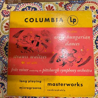 Columbia Media | Eight Hungarian Dances Lp Fritz Reiner | Color: Yellow | Size: 33 Rpm