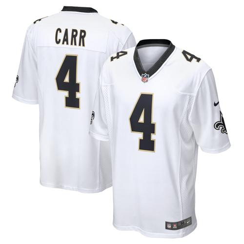 New Orleans Saints Nike Game Road Trikot – Weiß – Derek Carr – Herren