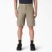 Dickies Men's Flex Cooling Active Waist Regular Fit Cargo Shorts, 11" - Desert Sand Size 44 (WR576)