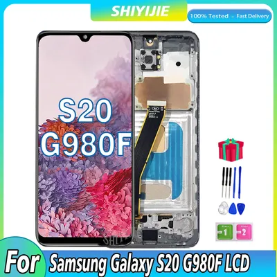 100% testé OLEwiches LCD pour Samsung Galaxy S20 SM-G980 G980F/DS LCD écran tactile Hébergements eur