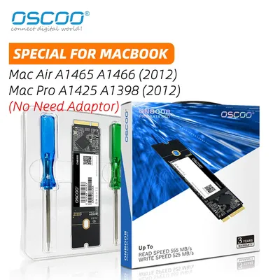 Disque dur ON800B SSD 128 Go 256 Go 512 Go 1 To pour Macbook 2012Air A1465 A1466 2012Pro A1398
