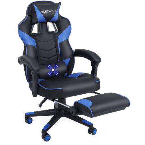 Gaming Stuhl Massage Computer Stuhl pu Leder verstellbare Stühle mit Fußstütze und