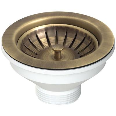 Ablaufgarnitur Bronze Ø114 für Lochspüle Ø90 l.b. plast D550-70-PIR Bronze Image